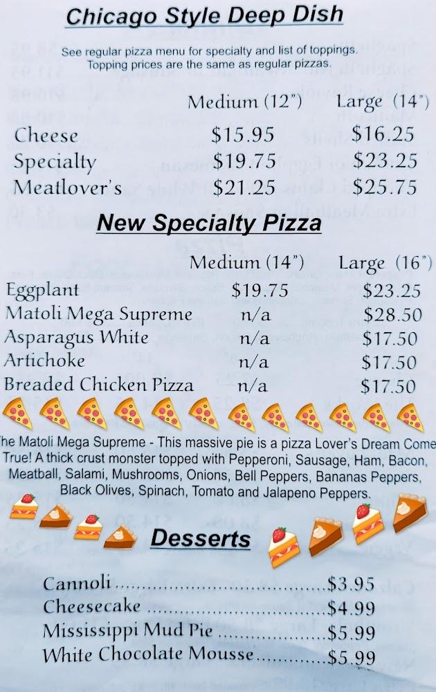 Matoli's Pizza & Subs Menu image 3